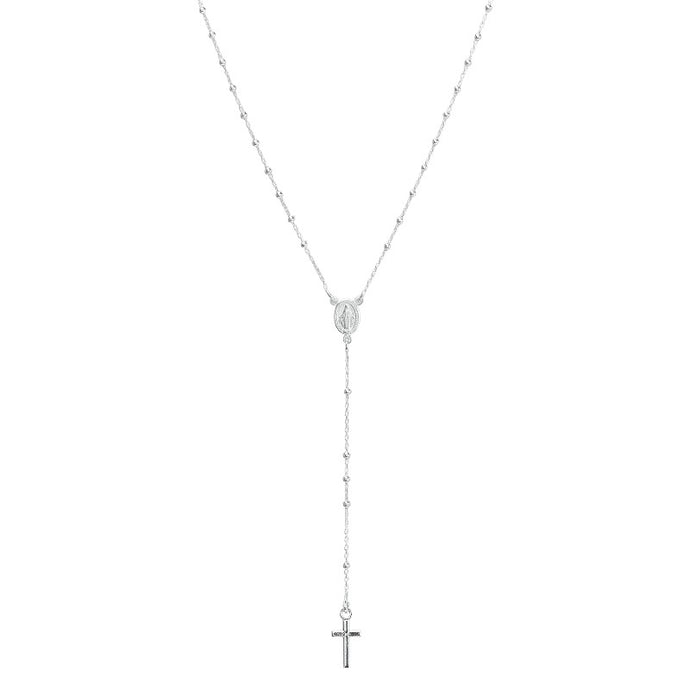 Rosario 40cm de Virgen de la Milagrosa 1.8mm en Plata 925