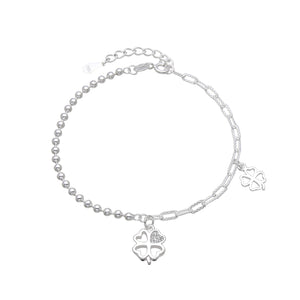 Pulsera de Trébol en Plata 925