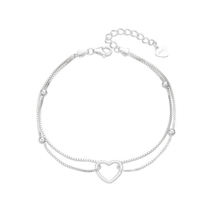 Pulsera de Corazón en Plata 925