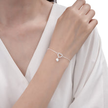 Cargar imagen en el visor de la galería, Pulsera de Corazón Doble Con Balines en Plata 925
