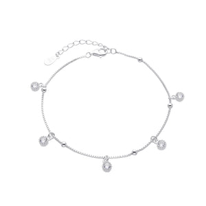 Pulsera De Puntos De Luz en Plata 925