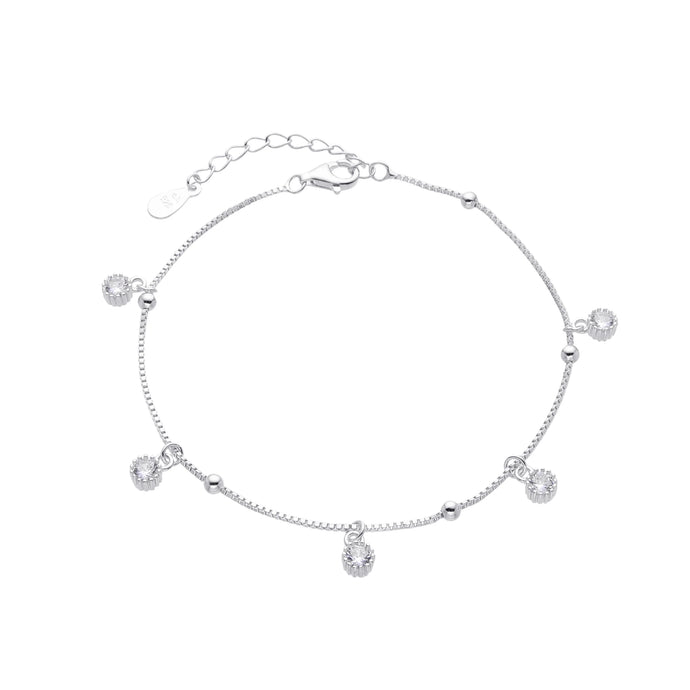 Pulsera De Puntos De Luz en Plata 925