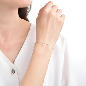 Pulsera De Puntos De Luz en Plata 925