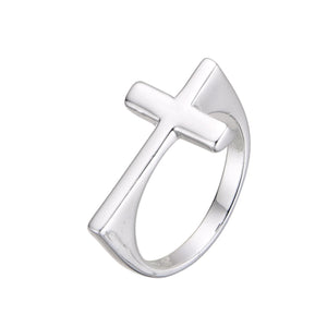 Anillo De Cruz en Plata 925
