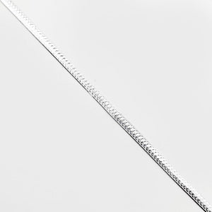 Cadena Omega Plana 45cm en Plata 925