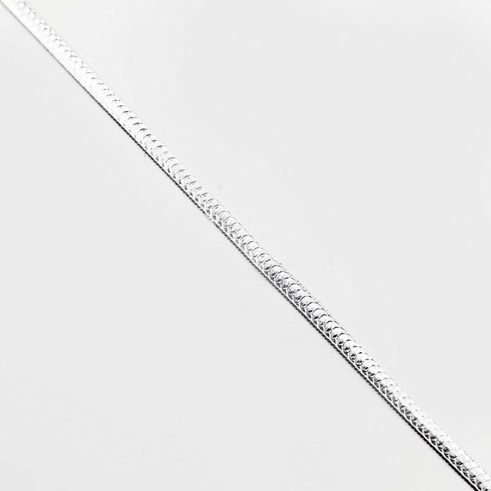 Cadena Omega Plana 45cm en Plata 925