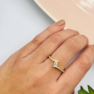 Anillo De Compromiso Modelo Sara en Oro 18k