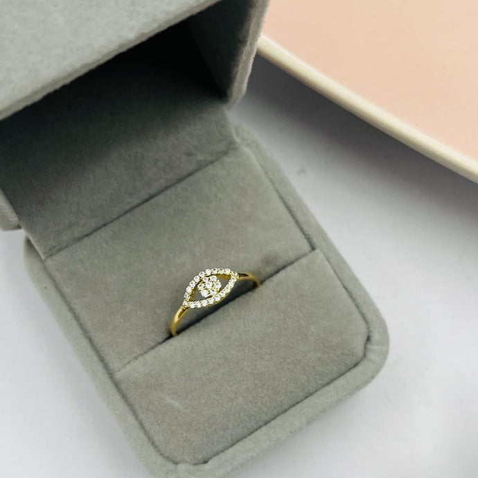 Anillo De Ojo Turco en Oro 18k