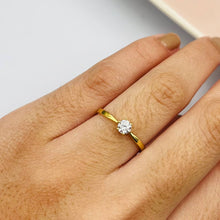 Cargar imagen en el visor de la galería, Anillo De Compromiso Modelo Gaby en Oro 18k
