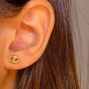 Zarcillos Gucciee 8mm en Oro 18k Italiano