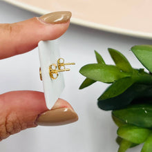 Cargar imagen en el visor de la galería, Zarcillos Gucciee 8mm en Oro 18k Italiano
