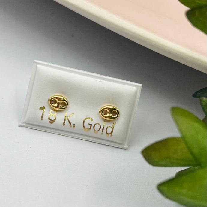 Zarcillos Gucciee 5mm en Oro 18k Italiano