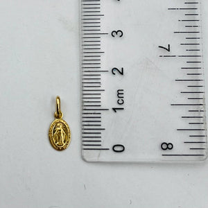 Medalla De La Milagrosa 8mm en Oro 18k