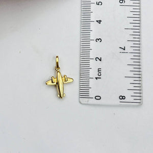 Dije De Avión en Oro 18k