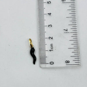 Dije De Cachito Negro en Oro 18k