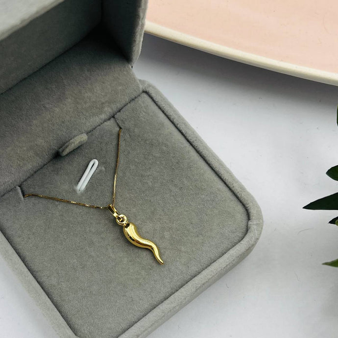 Cadena Con Dije De Cachito En Oro 18k