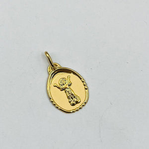 Medalla De Divino Niño En Oro 18k