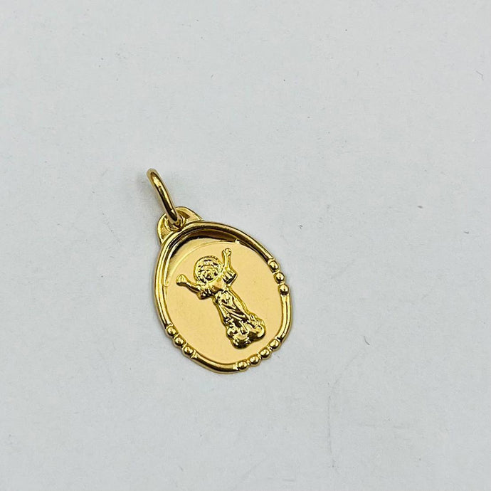 Medalla De Divino Niño En Oro 18k
