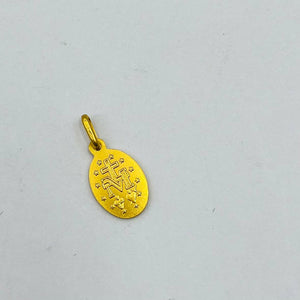 Medalla De La Milagrosa 12mm En Oro 18k