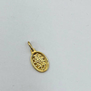 Medalla De La Milagrosa 12mm En Oro 18k