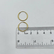 Cargar imagen en el visor de la galería, Argollas Lisas 16mm en Oro 18k

