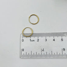 Cargar imagen en el visor de la galería, Argollas Lisas aguja 14mm en Oro 18k

