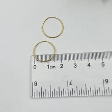 Cargar imagen en el visor de la galería, Argollas Lisas aguja 16mm en Oro 18k
