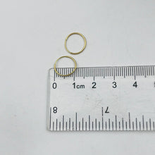 Cargar imagen en el visor de la galería, Argollas Lisas aguja 12mm en Oro 18k
