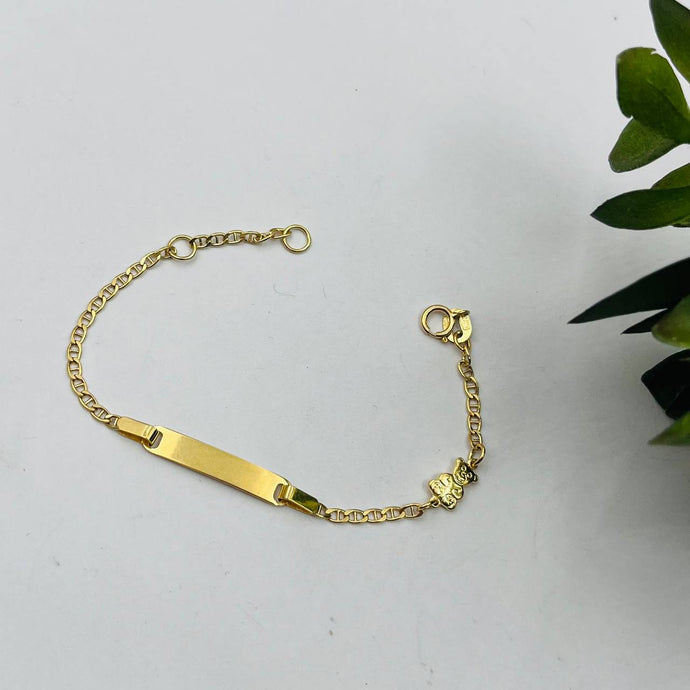 Esclava Para Niña o Niño De Oso en Oro 18k