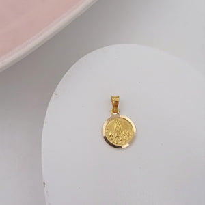 Medalla de Virgen de Fátima en Oro 18k