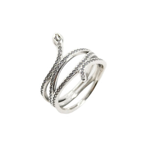 Anillo Serpiente en Plata 925