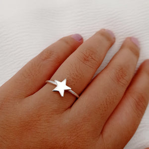 Anillo de Estrella en Plata 925